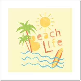 Beach Life. Typography design Posters and Art